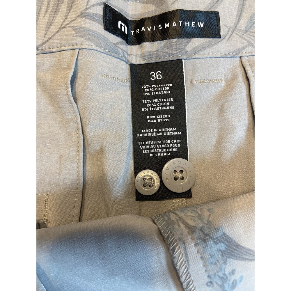 Men's‎ Travis Mathew Shorts Coastal Canyon 8 In Good Fun/Hana Hou 9 In Sz 36 NWT - Picture 11 of 16